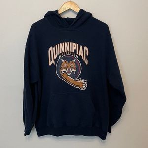Quinnipiac Bobcats Blue Hoodie Size L